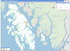 Prince of Wales-Hyder Borough (County), AK Digital Map Basic Style